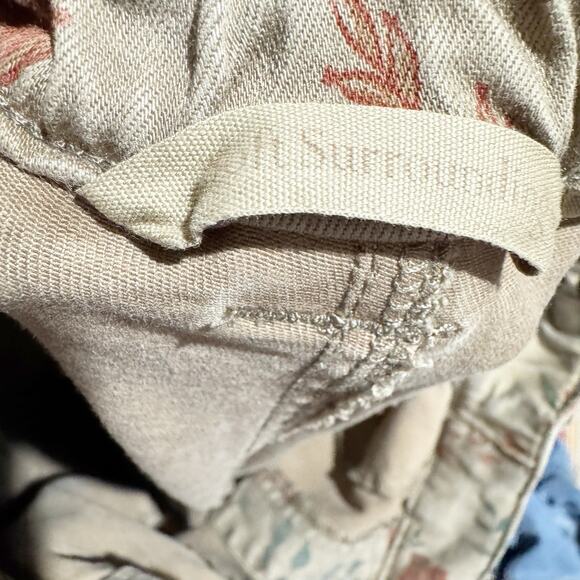 Soft Surroundings Womens Medium Floral Stretch Preppy Cottage Retro Chino Khaki - Picture 4 of 6